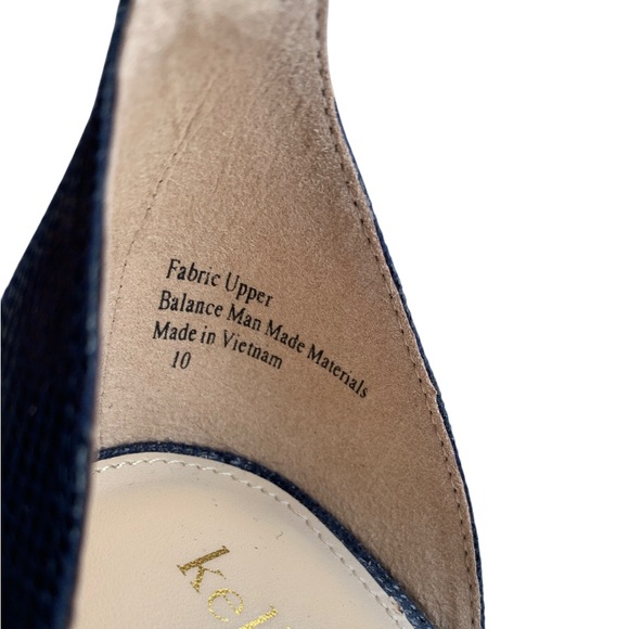 KELLY & KATIE High Heel Sandal Navy Blue With Ankle Strap 3” Heel Size 10 VGUC - Picture 5 of 16